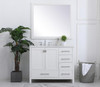 ELEGANT DECOR VF18842WH 42 inch Single Bathroom Vanity in White