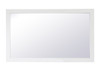 Elegant Decor VM26036WH Aqua rectangle vanity mirror 60 inch in White
