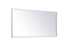 Elegant Decor MR43672WH Metal frame rectangle mirror 36 inch x 72 inch in White