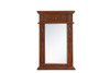 Elegant Decor VM11828TK Wood frame mirror 18 inch x 28 inch in Teak