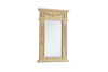 Elegant Decor VM11828LT Wood frame mirror 18 inch x 28 inch in Light Antique Beige