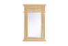 Elegant Decor VM11828LT Wood frame mirror 18 inch x 28 inch in Light Antique Beige