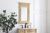 Elegant Decor VM11828LT Wood frame mirror 18 inch x 28 inch in Light Antique Beige