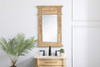 Elegant Decor VM11828AB Wood frame mirror 18 inch x 28 inch in Antique Beige