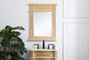 Elegant Decor VM12228LT Wood frame mirror 22 inch x 28 inch in Light Antique Beige