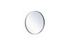 Elegant Decor MR4818S Metal frame round mirror 18 inch in silver