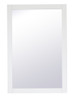 Elegant Decor VM22436WH Aqua rectangle vanity mirror 24 inch in White Elegant Decor VM22436WH Aqua rectangle vanity mirror 24 inch in White