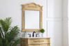 Elegant Decor VM32836AB Wood frame mirror 28 inch x 36 inch in Antique Beige