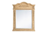 Elegant Decor VM32836AB Wood frame mirror 28 inch x 36 inch in Antique Beige