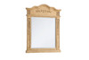 Elegant Decor VM32836AB Wood frame mirror 28 inch x 36 inch in Antique Beige