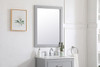 Elegant Decor VM22432GR Aqua rectangle vanity mirror 24 inch in Grey