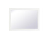 Elegant Decor VM22432WH Aqua rectangle vanity mirror 24 inch in White Elegant Decor VM22432WH Aqua rectangle vanity mirror 24 inch in White