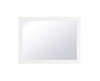 Elegant Decor VM22432WH Aqua rectangle vanity mirror 24 inch in White Elegant Decor VM22432WH Aqua rectangle vanity mirror 24 inch in White
