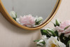 Elegant Decor MR4821BR Metal frame round mirror 21 inch in Brass