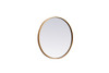 Elegant Decor MR4821BR Metal frame round mirror 21 inch in Brass Elegant Decor MR4821BR Metal frame round mirror 21 inch in Brass