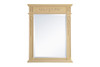 Elegant Decor VM12836LT Wood frame mirror 28 inch x 36 inch in Light Antique Beige