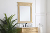 Elegant Decor VM12836LT Wood frame mirror 28 inch x 36 inch in Light Antique Beige