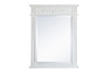Elegant Decor VM12836AW Wood frame mirror 28 inch x 36 inch in Antique White