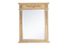 Elegant Decor VM12836AB Wood frame mirror 28 inch x 36 inch in Antique Beige