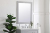 Elegant Decor VM22736GR Aqua rectangle vanity mirror 27 inch in Grey Elegant Decor VM22736GR Aqua rectangle vanity mirror 27 inch in Grey