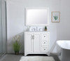 Elegant Decor VM22736WH Aqua rectangle vanity mirror 27 inch in White Elegant Decor VM22736WH Aqua rectangle vanity mirror 27 inch in White