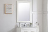 Elegant Decor VM22736WH Aqua rectangle vanity mirror 27 inch in White Elegant Decor VM22736WH Aqua rectangle vanity mirror 27 inch in White