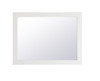 Elegant Decor VM22736WH Aqua rectangle vanity mirror 27 inch in White Elegant Decor VM22736WH Aqua rectangle vanity mirror 27 inch in White