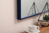 Elegant Decor MR4071BL Metal frame rectangle mirror 24x 32 inch in Blue