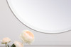 Elegant Decor MR401924 Gracin Round Mirror 24 inch in Clear