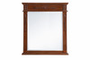 Elegant Decor VM13236TK Wood frame mirror 32 inch x 36 inch in Teak