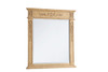 Elegant Decor VM13236AB Wood frame mirror 32 inch x 36 inch in Antique Beige