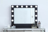 Elegant Decor MRE33226BK Brenda 32 inch by 26 inch plug in LED 5000K mirror in black