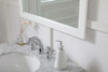 Elegant Decor VM23036WH Aqua rectangle vanity mirror 30 inch in White