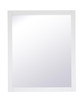 Elegant Decor VM23036WH Aqua rectangle vanity mirror 30 inch in White