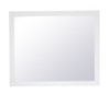 Elegant Decor VM23036WH Aqua rectangle vanity mirror 30 inch in White