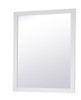 Elegant Decor VM23036WH Aqua rectangle vanity mirror 30 inch in White