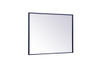 Elegant Decor MR42736BL Metal frame rectangle mirror 27 inch x 36 inch in Blue