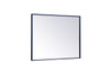 Elegant Decor MR42736BL Metal frame rectangle mirror 27 inch x 36 inch in Blue