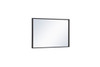 Elegant Decor MR41828BK Metal frame rectangle mirror 18x28 inch in black