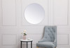 Elegant Decor MR401928 Gracin Round Mirror 28 inch in Clear