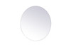 Elegant Decor MR401928 Gracin Round Mirror 28 inch in Clear