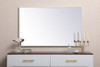 Elegant Decor MR43048WH Metal frame rectangle mirror 30 inch x 48 inch in White