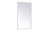 Elegant Decor MR43048WH Metal frame rectangle mirror 30 inch x 48 inch in White