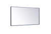 Elegant Decor MR43060BL Metal frame rectangle mirror 30 inch x 60 inch in Blue