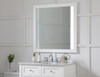 Elegant Decor VM23636WH Aqua square vanity mirror 36 inch in White
