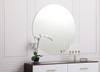 Elegant Decor MR401942 Gracin Round Mirror 42 inch Clear Elegant Decor MR401942 Gracin Round Mirror 42 inch Clear