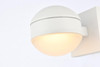 Living District LDOD4011WH Raine Integrated LED wall sconce in white