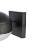 Living District LDOD4011BK Raine Integrated LED wall sconce in black