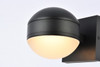 Living District LDOD4011BK Raine Integrated LED wall sconce in black