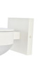 Living District LDOD4014WH Raine Integrated LED wall sconce in white